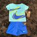 Nike Matching Sets | Boys Nike T-Shirt & Short 2pc Set | Color: Blue | Size: 12mb