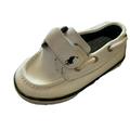 Polo By Ralph Lauren Shoes | Boys Polo Ralph Lauren Boy Shoes Size 4.5 White Leather Slip On Docksiders Boat | Color: White | Size: 4.5bb