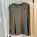 Nike Tops | Like New Nike Dri Fit Long Sleeve Gray Black Athletic Shirt Xl Pullover T | Color: Gray | Size: Xl