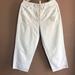 Disney Pants & Jumpsuits | Disney Store Mickey Cropped Pants Medium | Color: Silver/White | Size: M