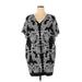 Adrianna Papell Casual Dress: Gray Damask Dresses - Women's Size 18 Plus