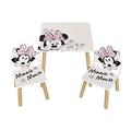 Disney Minnie Mouse Classic Table & 2 Chairs Set by Nixy Children, WD13678