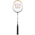 Wilson Badminton-Schläger, Recon P1600, Unisex, Griffstärke: 4, Gelb/Schwarz, Kopflastig, WRT8768004