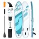 VEVOR Aufblasbares Stand-Up-Paddle-Board, 3048 x 838,2 x 152,4 mm PVC SUP-Paddleboard mit Board-Zubehör, Handytasche, Pumpe, Paddel & Reparaturset, Rucksack, Blau Paddle Set für Jungen & Erwachsene