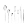 Karaca Thor 84-Piece Cutlery Set for 12 People - 316+ Stainless Steel, Dinnerware Tableware Silverware Service, Includes Fork, Spoon, Knife, Dessert Fork,Teaspoon, Mirror Polished, Silver