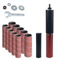 Sanding Drums Kits Drum Sander For Drill Sanding Band Sleeves And Drum Mandrels For Rotary Tool 120 Grit Rotary Tool Sanding Drums