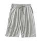 KOGORA Swimming Shorts Men Plus Size 7xl 8xl Casual Sleep Shorts For Men Casual Pajamas Shorts Summer Soft Five Points Cotton Beach Shorts-light Grey-xxxl