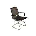 Simple Conference Chair Office Chair Parlor Training Chair Arched Staff Chair Computer Mesh Chair Executive Side Reception Chair with Sled Base lofty ambition