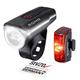 SIGMA Sport AURA 60 and INFINITY LED Bike Light Set, StVZO-Approved, Battery-Powered Front Light and Rear Light