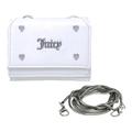 Juicy Couture Women’s Dorothy Small Flap Wallet with Crossbody Strap, White, One Size