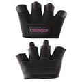 Contraband Pink Label 5537 Womens Micro Weight Lifting Gloves w/Grip-Lock Silicone Padding (Pair) - Minimalist Half Gloves - Apple Watch Friendly (Black, Medium)