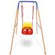 HLC 3 IN 1 Folding Baby Swing Outdoor Indoor Swing Toddler Swing Set for Garden with Support Back Baby Seat for Baby/Children's Gift