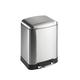 WENKO "Studio - Easy Close" Pedal Bin, Silver, 6 Litre