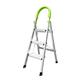 StepIt 3 Step Ladder - Portable Folding Aluminium Three Step Ladder with Deep Steps | 3 Year Warranty | Anti-Slip Soft Grip Step Ladders with Rubber Hand Grip | 150kg Capacity - Small Step Ladder