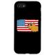 Hülle für iPhone SE (2020) / 7 / 8 US Flag Capy Funny American Flag July 4th for Women Men Kids