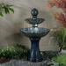 Gracie Oaks Stockton Ceramic Tiered Fountain w/ Light in Blue | Wayfair C510AFC32238416AB818D00F17C82424