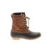 Khombu Rain Boots: Brown Shoes - Women's Size 6
