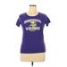 NFL Short Sleeve T-Shirt: Purple Tops - Women's Size X-Large
