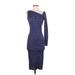 M Missoni Cocktail Dress - Party: Blue Dresses - Women's Size 4
