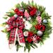 The Holiday Aisle® Faux Berry Pinecones 20" Wreath in Red | 5 H x 20 W x 20 D in | Wayfair 5AAA31F9A04E457DBD84F4A8E939BDA4