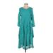 I.C. By Connie K Casual Dress: Teal Dresses - Women's Size X-Small