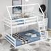 Twin over Full House Bunk Bed with Built-in Ladder,House Bed Design,Separate Bunk Bed,Easy Assembly