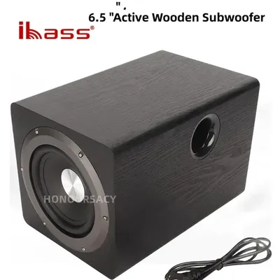 100W High Power 6.5 Inch Home Theater Subwoofer IBASS Passive Pure-subwoofer TV Computer Speaker