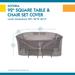 Duck Covers Soteria RainProof Square Patio Table with Chairs Cover