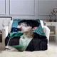 Popular Korean Actor Cha EunWoo Flannel Blanket Star Art Soft Warm Throw Blanket for Bed Bedroom