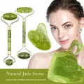 Guasha Naturstein Massage Gesicht Jade Roller Gua Sha Massage Tool Set für Spa Body Visage Rouleau