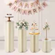 3/4 Pcs Cylinder Foldable Wedding Flower Stand Cardboard Centerpiece Display Party Rack Decoration
