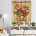 Designart 'Christmas Gingerbread Love' Print on Natural Pine Wood - Yellow & Gold