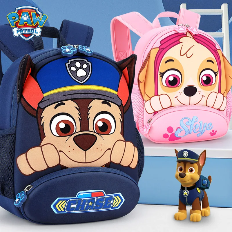 Haute qualité véritable Paw Patrol Chase Skye sac enfants sac à dos Figure poupée enfants école cartable sac enfants sac à dos enfants jouet