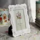 1pc European Style Rose Pattern Photo Frame White Elegant Bedroom Memory Romantic Wedding Photo