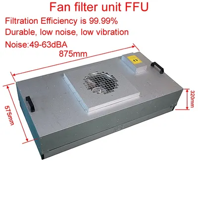 Fan Filter Einheit FFU Effiziente Luftreiniger Filter Hundert Laminare Strömung Haube Image