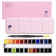 Paul Rubens Watercolor Paint 24 Colors Set Artist Grade Solid Watercolor Pigment with Portable Box