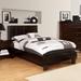 Lala Modern White Twin Faux Leather Upholstered Platform Bed by Furniture of America