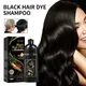 100ML Magic Natural Herbal Hair Dye Shampoo 3 in 1 Hair Color Shampoo for Gary Hair Dark Brown Black