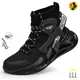Safety Boots Men Work Shoes Anti-Smashing Steel Toe Indestructible Male Footwear Lightweight Boots