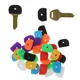 10 Pcs New Colorful Key Top Covers Head/Caps/Tags/ID Markers Mixed Toppers Keyring Accessories Key