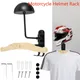 180 ° Motorrad helm halter rotierender Metall helm halter mit 2 Haken Helm halter für Motorrad