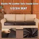 1/2/3/4 Seater Elastic PU Leather Sofa Seat Cushion Cover Modern Waterproof Slipcover Furniture