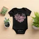 My First Mother's Day&LOVE Pattern Print Baby Romper Short Sleeve Infant Bodysuit Casual Comfort