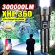 Lampes de poche LED haute puissance 3000000Lumens lampe torche Ultra puissante XHP360 lampe de poche