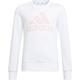 adidas Kinder Essentials Sweatshirt, Größe 128 in WHITE/CLPINK