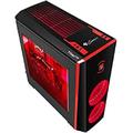 Natec Genesis Titan 700 Tower Black, Red - Computergehäuse (Tower, PC, Synthetisches ABS, SPCC, Schwarz, Rot, ATX, Micro ATX, Mini-ITX, Game)