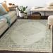 Nulsen 2'3" x 4' Traditional Cotton Sage/Dark Green/White/Light Olive/Green/Olive Area Rug - Hauteloom