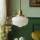 Lampe suspendue LED pour plafond, verre, laiton, abat-jour, lustre pour salle à manger, décoration de salon de luxe, 110-240v