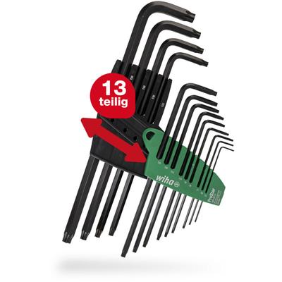 Wiha Stiftschlüssel Set mit ProStar Halter (24852) 13tlg. Torx Winkelschlüssel Satz Torxschlüssel Image