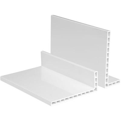 Winkelleisten pvc weiß 2m - Hohlkammerprofile, Kantenhöhe 6-7mm - HJ:80x100mm - 6mm Kantenhöhe Image